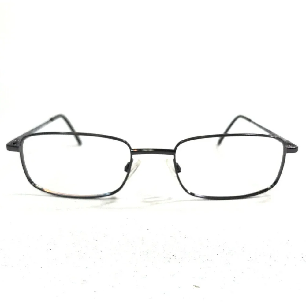 Randolph Eyeglasses Frames LIBERTY Polished Gunmetal Rectangular 54-20-145